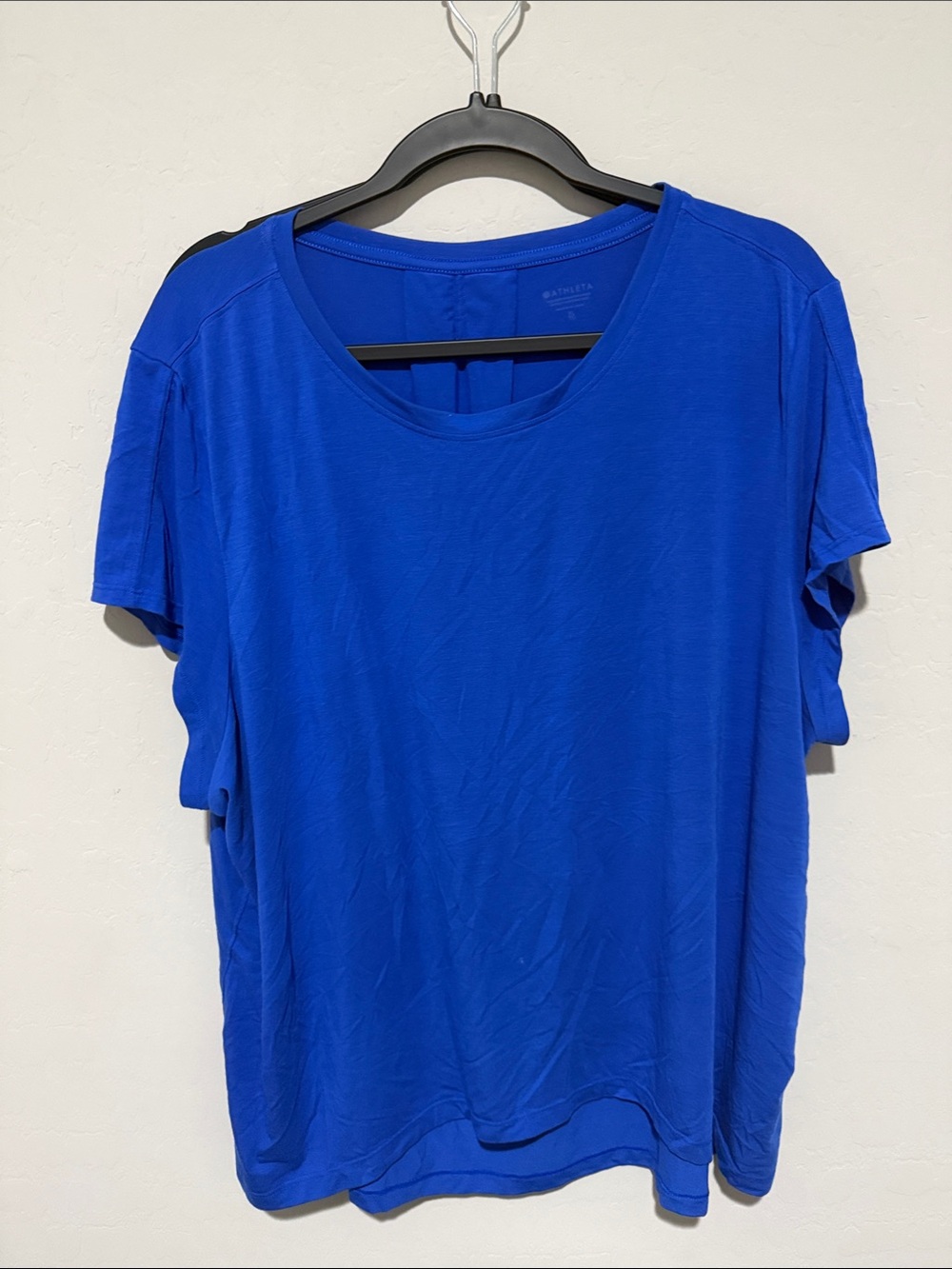 Athleta Short Sleeve Move with Ease Tee in Bright Blue